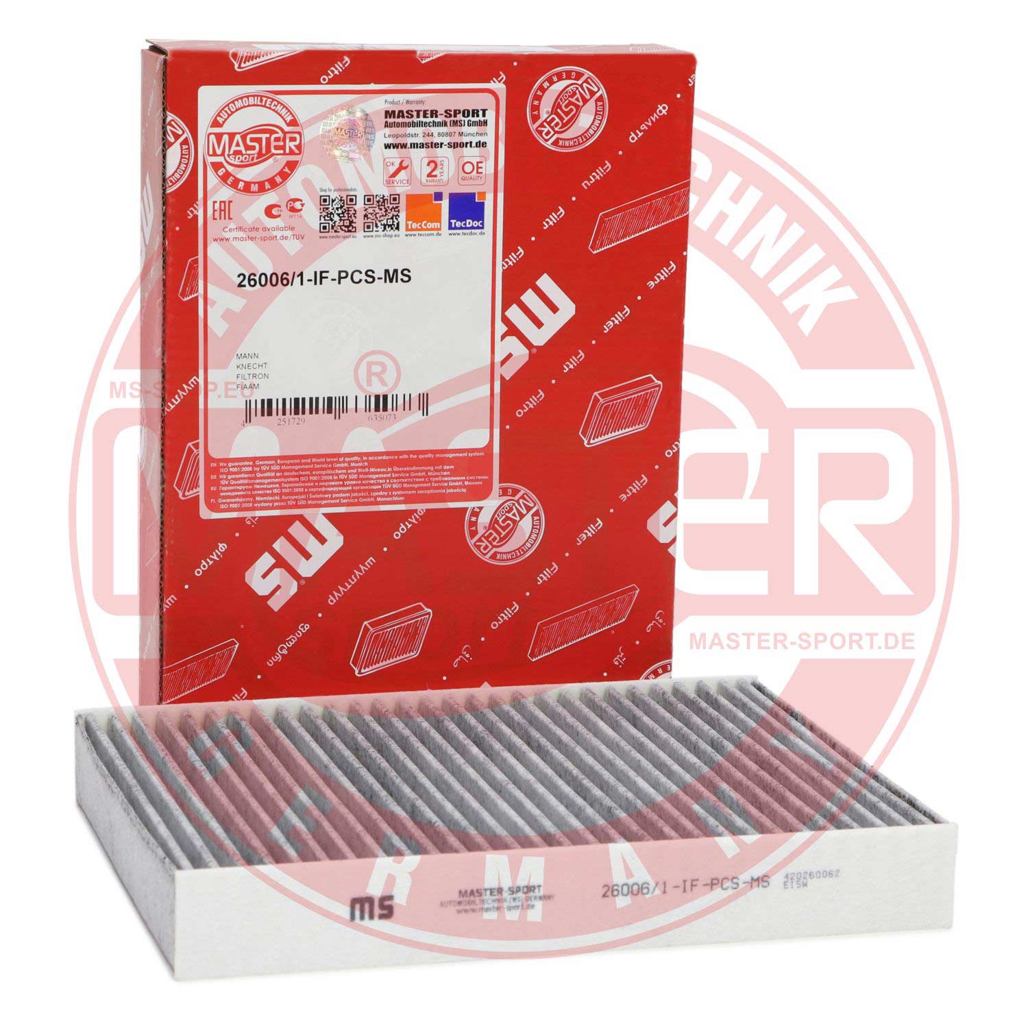 Filtru polen MASTERSPORT GERMANY 26006/1-IF-PCS-MS